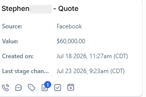 Pool refinishing quote worth $60,000 from a Facebook ad lead
